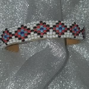 Handbeaded cuff/bracelet